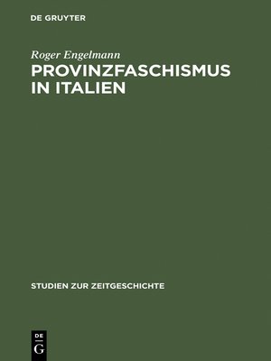 cover image of Provinzfaschismus in Italien